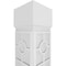Ekena Millwork Craftsman Classic Square Non-Tapered Koroluck Fretwork Column w/ Standard Capital & Standard Base CC1008ENKORCSCS - alternate 2